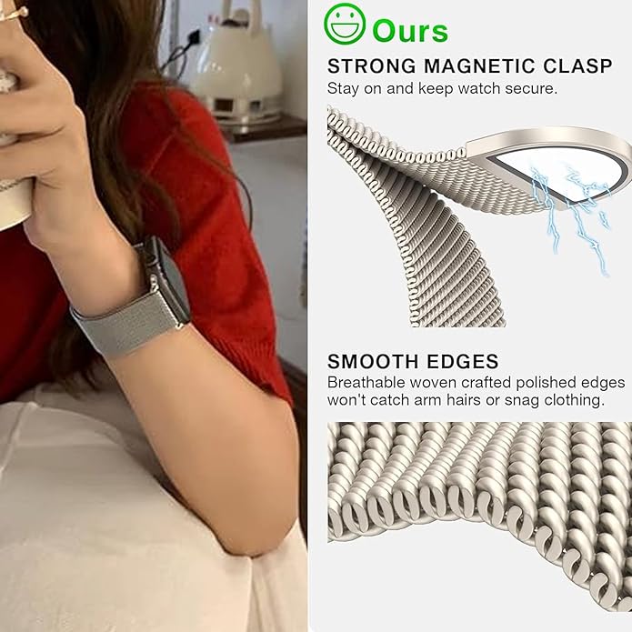 Banda Magnética Apple Watch - Acero Milanese