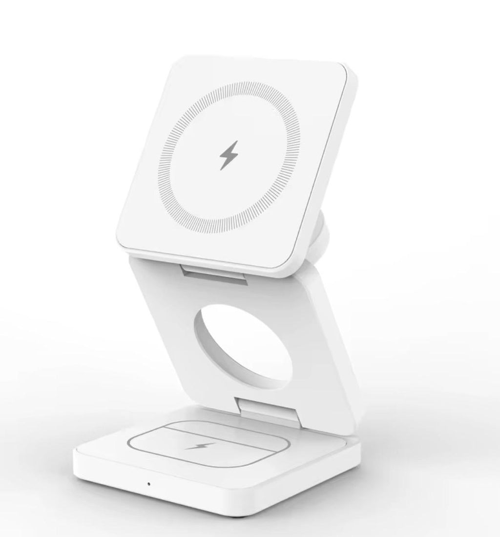 Cargador Inalámbrico 3-en-1 Magnético 15W