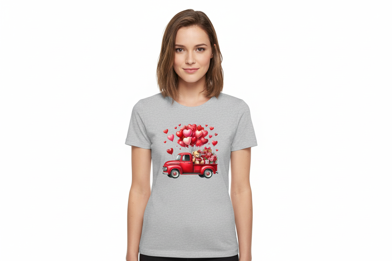 Modelo con camiseta gris