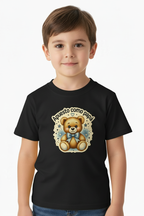 Modelo con camiseta negra Apuesto como papá