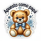 Sticker Apuesto como papá