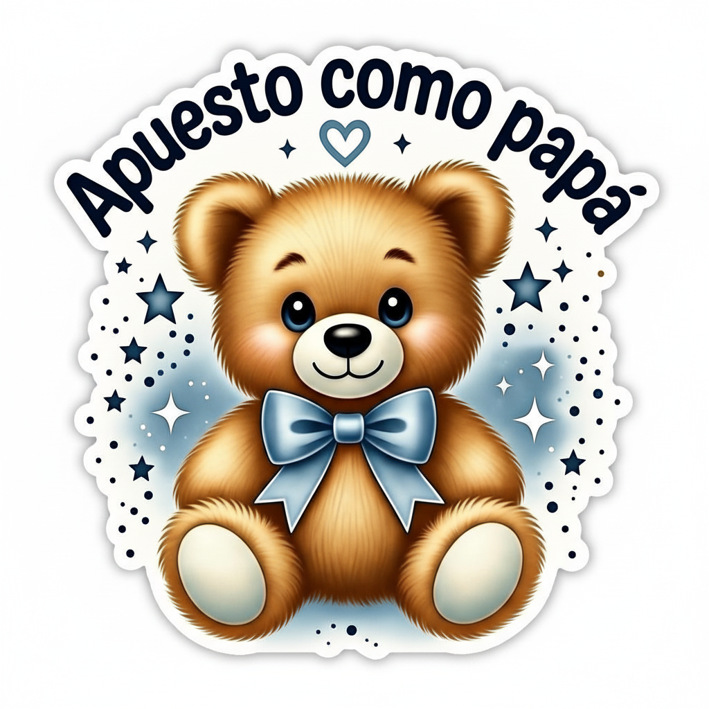 Sticker Apuesto como papá